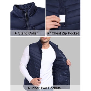 Gilets matelassés personnalisés avec logo, vestes d'équitation, vêtements d'hiver décontractés, vêtements d'extérieur, gilets rembourrés pour hommes, vestes matelassées. - Product Image 4