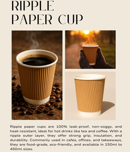 แก้วกาแฟกระดาษรักษ์โลก 12 ออนซ์/360 มล. แบบลูกฟูก ใช้แล้วทิ้ง ผนังสองชั้น ย่อยสลายได้ ฝาปิดกันรั่ว รีไซเคิลได้ หรูหรา ทนทาน - Product Image 3