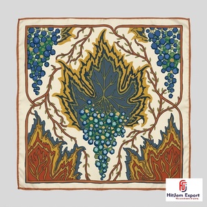 Écharpe carrée imprimée numériquement sur mesure, de haute qualité, légère, tendance, fabricant OEM ODM, produits textiles personnalisés Socotra - Product Image 3