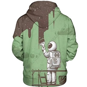 Sudadera con Capucha Personalizada con Estampado 3D de Astronauta, Diseño Creativo de Arte Espacial, Sudadera con Capucha Unisex, Ropa Urbana - Product Image 4