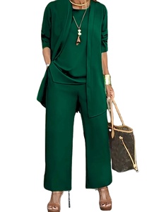 สูทแฟชั่นขนาดใหญ่พิเศษของผู้หญิงชุด3ชิ้นเข้ารูปกว้างเข้ารูปสไตล์ใหม่สำหรับ2025ฤดูใบไม้ร่วงฤดูหนาว - Product Image 4