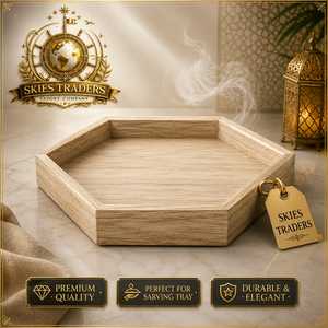 Plateau de service rond en marbre SKIES TRADERS, plateau de rangement en pierre polie, design moderne et luxueux - Product Image 5