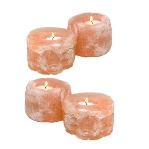 Double the Elegance Dark Pink Crafted <b>Candle</b> Holder in Natural Shape - Illuminate with Sian Enterprises - Product Image 4