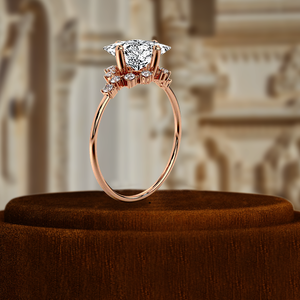 Anillo de Compromiso Solitario con Diamante Cultivado en Laboratorio, Corte Princesa, 1.5CT, Certificado por IGI, Oro Amarillo de 14k, Regalo de Aniversario de Bodas, para Fiesta - Product Image 1