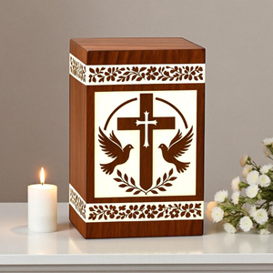 Custom Engraved Wooden Resin Urn <b>Box</b>: <b>Pet</b>/Human <b>Memorial</b> Keepsake urn <b>Memorial</b> Keepsake by AYAANS - Product Image 2