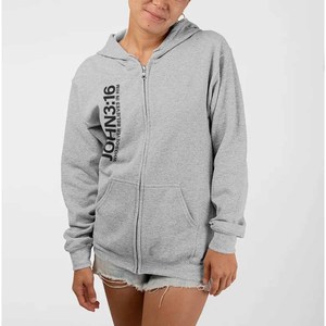 Sweat à capuche John God's Plan pour hommes, femmes et jeunes, en coton French Terry, broderie usine, style universitaire - Product Image 4