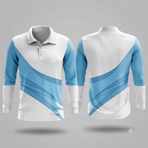 Polo de golf confortable à manches longues pour homme, haut de sport personnalisé, vêtements de sport performants à manches longues pour homme - Product Image 5