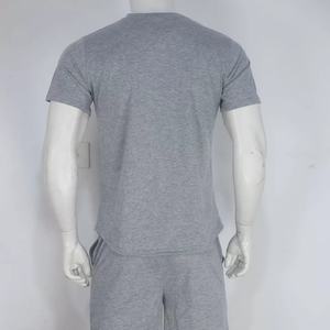 Conjunto Deportivo Informal de Lana para Hombre, Marca Privada, Personalizable, Cintura Elástica, Dos Piezas, Camiseta y Pantalones Cortos, Alta Calidad - Product Image 6