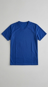 เสื้อยืดโอเวอร์ไซส์ผู้ชาย ทรงหลวม ผ้าฝ้าย คอวี แขนครึ่งตัว สตรีทแวร์ ลำลอง สบายๆ เสื้อยืดฤดูร้อน - Product Image 2