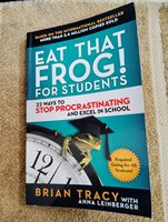 Eat That Frog para estudiantes, de Tracy Brian, libro en inglés de bolsillo para niños y adultos, motivación y habilidades de aprendizaje, educación