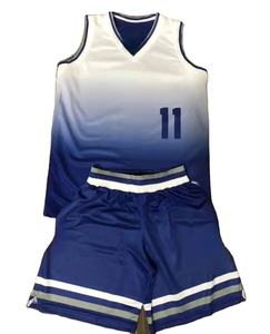 Maillot de basket-ball unisexe personnalisé de haute qualité en gros, ensemble de sublimation pour le football, impression de logo personnalisé, broderie sur le haut - Product Image 1