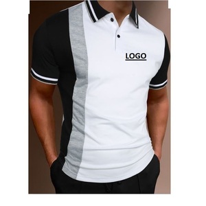 Nuevo estilo personalizable 100% algodón Polo Camiseta cuello redondo con patrón sólido mejor Material 180 gramos peso transpirable suave Fitness - Product Image 5