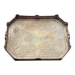 Simple Design Rectangular Metal <b>Food</b> <b>Tray</b> Large Size Greatest Quality Perfect for Dessert Tea Coffee Serving Made in India - Product Image 5