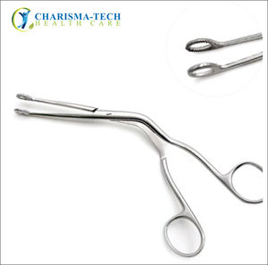 คีมจับของหายใจชนิดสแตนเลส CHARISMATECH สำหรับเด็กและผู้ใหญ่ ใช้สำหรับการใส่ท่อช่วยหายใจในกรณีฉุกเฉิน เครื่องมือผ่าตัด ได้รับมาตรฐาน CE - Product Image 1