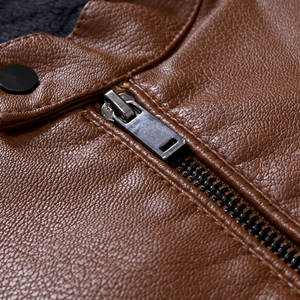 Veste en cuir véritable pour homme, vêtement d'extérieur décontracté, mode streetwear, look tendance, hiver-printemps, taille S - Product Image 5