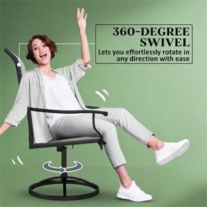 ชุดเก้าอี้นั่งเล่นและเก้าอี้รับประทานอาหารสีเทา 1 ชุด 2 ตัว สำหรับลานบ้านหรือระเบียง - Product Image 2