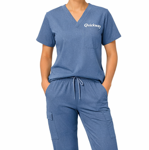 Ensemble de blouses médicales unisexes, haut et pantalon réversibles, pantalon de travail extensible, vêtements de travail pour les professionnels de la santé, mélanges de coton, doux - Product Image 1