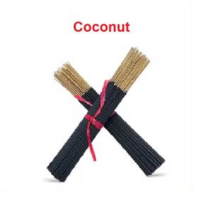 Bâtonnets d'encens de 19 pouces, approvisionnement en vrac de bâtons d'encens naturels à la noix de coco les plus vendus (noir) - Product Image 1