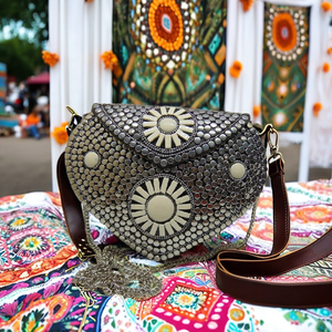 2025 <b>Women's</b> Artisan Bag Luxury Indian-Inspired <b>Crossbody</b> Modern Metal Classic Bohemian Style Candy Open Closure Waterproof - Product Image 2