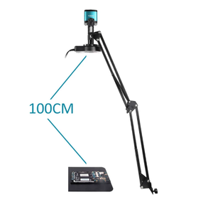 Microscope monoculaire YIZHAN 48MP 4K LED 150X avec mise au point manuelle et réglage dioptrique pour soudure, caméra industrielle USB 1080P pliable - Product Image 2