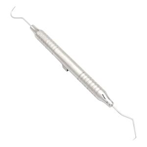 Juego de espejo y sonda dental plateados con agarre manual moleteado, instrumentos quirúrgicos Clase I Shuja Surgico - Product Image 2