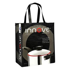 Sacs en polypropylène recyclé, non tissés, écologiques, sacs de shopping personnalisés à la mode, sangle en PP, sac en plastique RPET fonctionnel personnalisé - Product Image 5