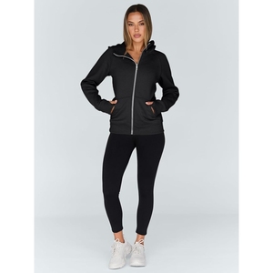 Sudadera con capucha para mujer, edición premium, la más demandada, con cierre frontal de cremallera, servicio OEM/ODM aceptable, capucha con cordón ajustable. - Product Image 3