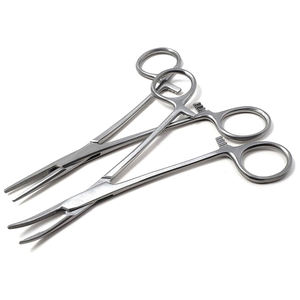 Pinzas Hemostáticas Kelly Rectas y Curvas de Acero Inoxidable, Precio al por Mayor, Reutilizables, Instrumentos Quirúrgicos Manuales - Product Image 1