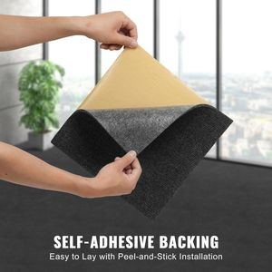 Piastrelle di Moquette Morbide Imbottite Autoadesive 12FT X 12FT per Uffici - Facile Installazione Fai-da-Te - Product Image 4