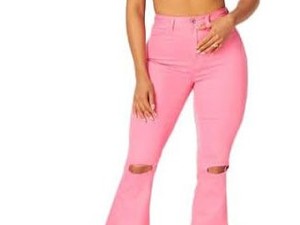 Women's Pants Trousers Casual Custom logo Cotton Boyfriend <b>Denim</b> Wide Leg Pants Jeans for Ladies Pants Women Wholesale - Product Image 3
