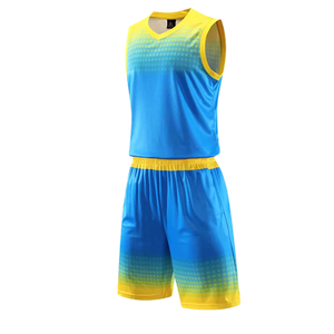 Ensembles d'uniformes de basketball sans manches 100 % polyester respirants et personnalisables, à succès, faible MOQ, vente en ligne, imprimés par transfert thermique 2 - Product Image 4