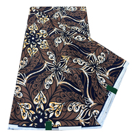 Kain Pagne Ankara Afrika cetakan lilin Satin asli 6 yard kualitas tinggi 100% kain katun untuk wanita menjahit garmen
