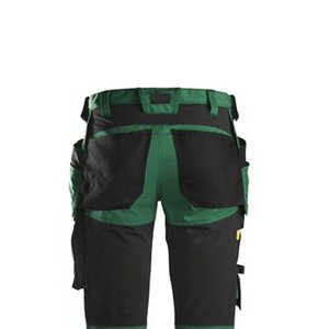 Pantalones de Trabajo Modernos para Hombre, Corte Ajustado, para Exteriores, con Tela Flexible y Diseño de Bolsillos Multifuncionales - Product Image 4