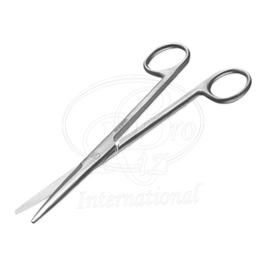 Tijeras Quirúrgicas Estándar de 5 Pulgadas, Rectas, de Acero Inoxidable, con Punta Roma, para Uso Médico y Clínico - Product Image 3