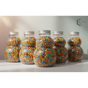 Botella de Plástico PET de 500 ml con Forma de Calabaza, Tapa de Rosca de Aluminio, Envase para Bebidas OEM Vietnam, para Leche, Té, Jugo, Café, Frascos de Vidrio - Product Image 3