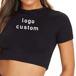 Camisetas Cortas de Manga Larga para Mujer, Moda 2026, Color Sólido, Ropa Casual de Verano - Product Image 6