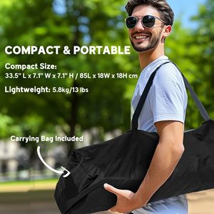 Set di 2 Sedie da Campeggio Pieghevoli con Schienale Regolabile, Seduta Imbottita e Portabicchieri, Colore Nero - Product Image 5