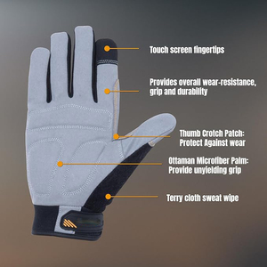 Guantes de Seguridad para Mecánicos, Protección Laboral de la Mejor Calidad, Servicio OEM/ODM Disponible, Unisex - Product Image 5