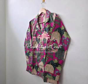 Handmade 100% Cotton Breathable Printed Winter Night Suit for Women Long Sleeve Pajama Set Comfortable Sleepwear Loungewear - Product Image 6