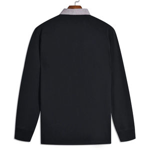 Camisetas de Rugby Personalizadas con Cuello Bordado, Talla Grande, Premium, 100% Poliéster, Rayas, Térmicas, Manga Larga, Secado Rápido, Malla de 180g - Product Image 6