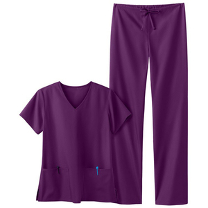 Top Sale Nurses Hospital Uniforms Two Piece Stretch Spandex Pants Scrubs <b>Suit</b> Nursing Jogger Women Scrubs Uniforms Sets - Product Image 2