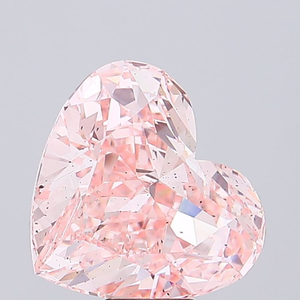 Diamant de laboratoire de qualité supérieure, rose intense fantaisie, forme cœur, pureté SI1, certifié IGI, diamant CVD non monté, 1 carat, taille excellente - Product Image 1