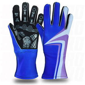 Guantes de Carreras de Cuero Personalizados de Alto Rendimiento, Guantes Deportivos para Go Kart, Antideslizantes, Transpirables, Compatibles con Pantalla Táctil, Estampados - Product Image 5