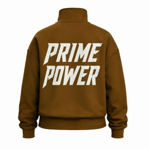 Ensemble de survêtement marron 2 pièces tendance avec sweat-shirt zippé et pantalon de jogging, personnalisable avec logo, vêtements de sport décontractés, fournisseur OEM - Product Image 3