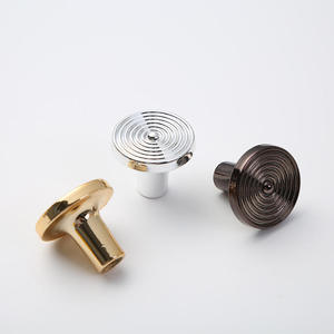 Stylish Brass Round cabinet back plate <b>knob</b> with drawer <b>knobs</b> back plate Customizable colour & <b>copper</b> brass door <b>knobs</b> - Product Image 5