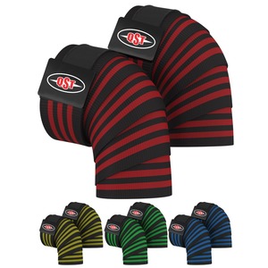 Equipo de Gimnasio Profesional para Levantamiento de Pesas con Logotipo Personalizado, Rodilleras y Coderas Ajustables de Nailon Elástico Suave para Adultos, Personalizables - Product Image 1