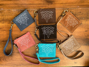 Porte-monnaie en cuir suédé véritable Porte-monnaie Boot Stich Porte-monnaie Petit Nouvel Arrivage À la mode Vente chaude Wristlet Unisex Coin Purses - Product Image 3