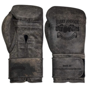 Guantes de Boxeo de Cuero HARRY JOHNSON PRODUCTION, Dedos Completos con Cierre, Correa de Muñeca Ajustable, Unisex para Adultos, Kick Boxing - Product Image 6
