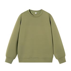 Sweat-shirt à col rond oversize pour homme de haute qualité, en coton molletonné, style streetwear décontracté, OEM - Product Image 2