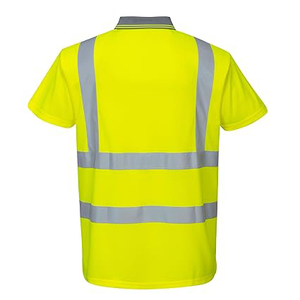 Polo de travail personnalisé avec logo, chemise de travail boutonnée pour hommes, t-shirts de travail haute visibilité imprimés à manches courtes pour hommes, t-shirt de sécurité - Product Image 5